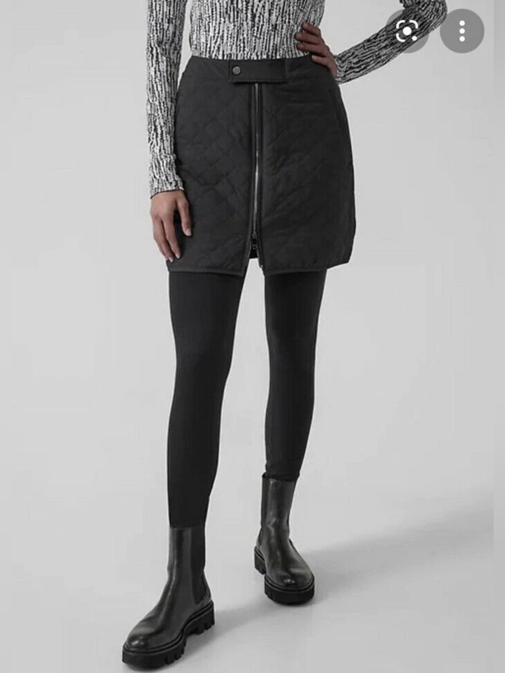 NWT Athleta Apres Ski Skirt in Black